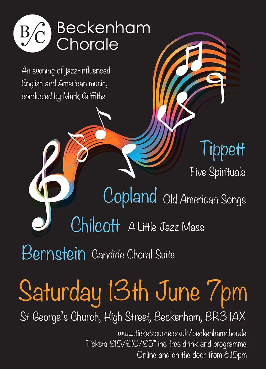 Beckenham Chorale Summer Concert Poster